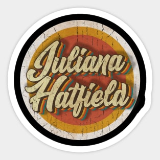 circle vintage Juliana Hatfield Sticker